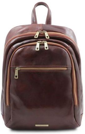 Tuscany Leather Perth - skórzany plecak z 2 przegrodami, kolor brąz TL142049