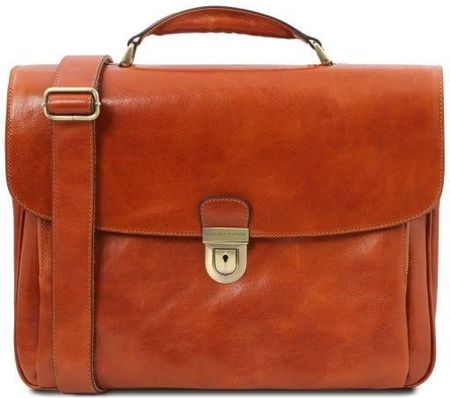 Tuscany Leather Alessandria - wielofunkcyjna skórzana torba na laptop, kolor miodowy TL142067