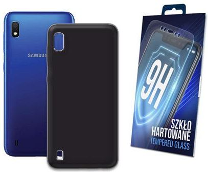 Czarne Etui + Szkło do Samsung Galaxy A10 Case (66fad60f-d9d2-455f-8c73-07664be6b65f)
