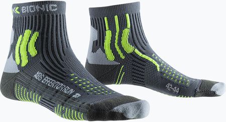 Skarpety trekkingowe X-Socks Xbs. Effektor Running szaro-zielone EF-RS01S21U-G086