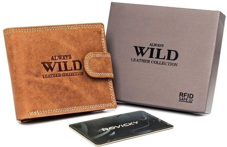 Skórzany portfel dla mężczyzny z ochroną RFID