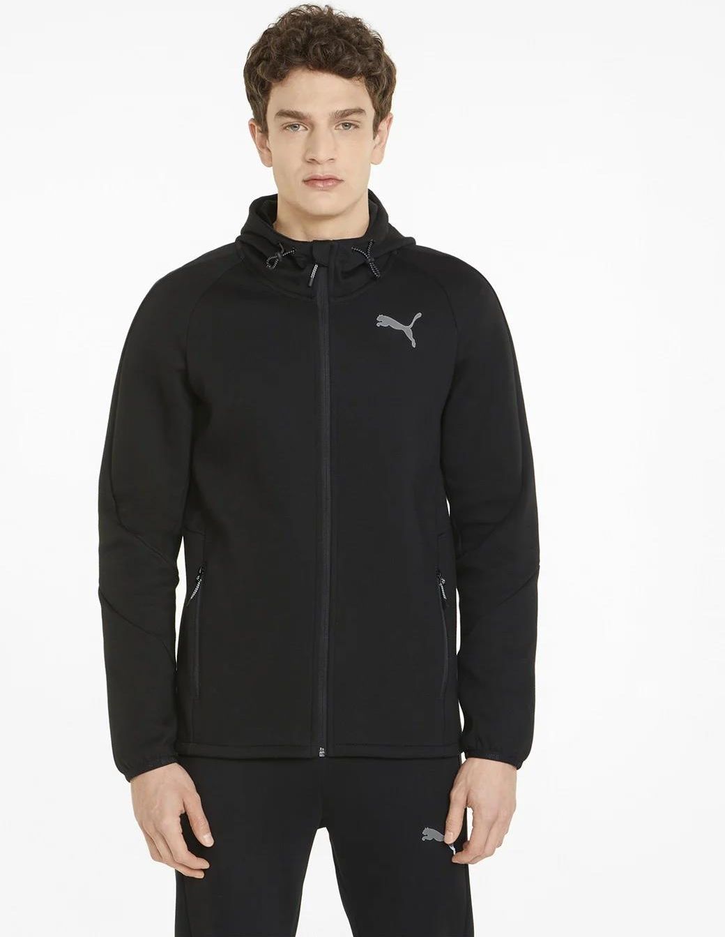 Męska Bluza PUMA EVOSTRIPE FULL-ZIP HOODIE PUMA BLACK 84740101 - Ceny i  opinie - Ceneo.pl