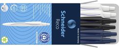 Zdjęcie Ballpoint Reco Biały Niebieski Czarny 6Szt - Górowo Iławeckie