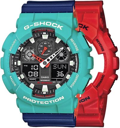 Casio G-Shock SET GA-100B-4AER + BEZEL 10410475 PASEK 10527467