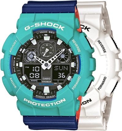Casio G-Shock SET GA-100B-7AER + BEZEL 10410475 PASEK 10527467