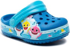 Crocs Klapki Crocsflbaby Shark Band Clog T 207066 Niebieski