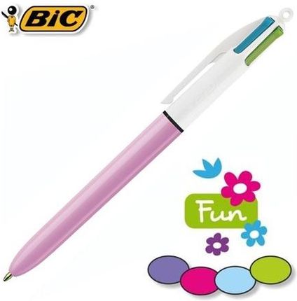Bic Długopis 4 Kolory 4W1 Pastel 4Colours Fun Fiolet