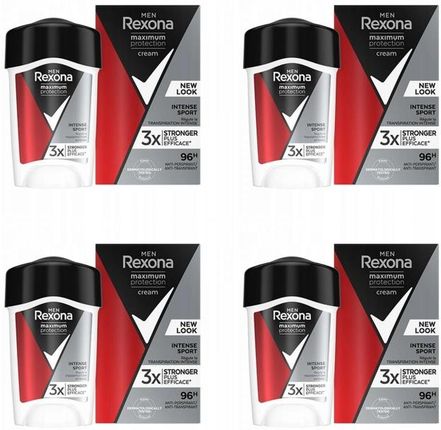 Rexona Max Protection Intense Sport Dezodorant W Sztyfcie 4x45ml