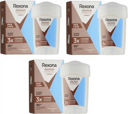 Rexona Women Clean Scent Dezodorant W Sztyfcie 3x45ml
