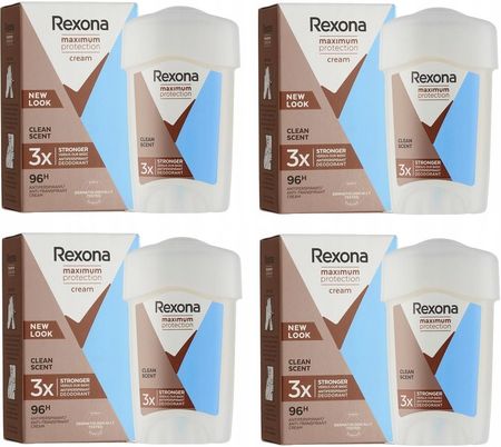 Rexona Women Clean Scent Dezodorant W Sztyfcie 4x45ml
