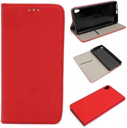 Etui Smart Magnet do Sony Xperia E5 F3311 czerwony (c27ce795-0684-4920-835b-d7bbcab4e621)