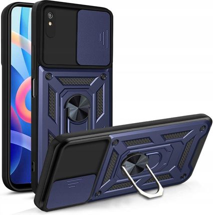 Etui Pancerne Do Xiaomi Redmi 9A Slide Ring +szkło (1728c316-c587-40c5-9e6d-2cfffeb08193)