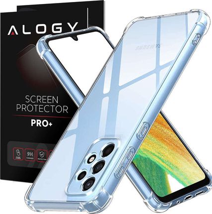 Etui pancerne ShockProof Alogy Case do Samsung Galaxy A73 / A73 5G Clear + Szkło (50792)