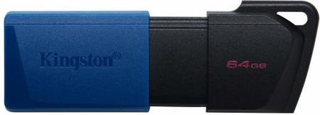 Kingston 64GB USB3.2 Gen 1 DataTraveler Exodia M Black + Blue 2 Pieces (DTXM64GB2P)