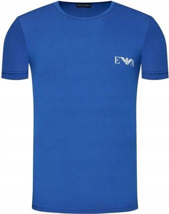 Emporio Armani t-shirt męski niebieski slim fit M