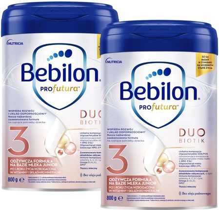 Bebilon Profutura Duobiotik 3 formuła na bazie mleka po 1. roku życia 2x800 g