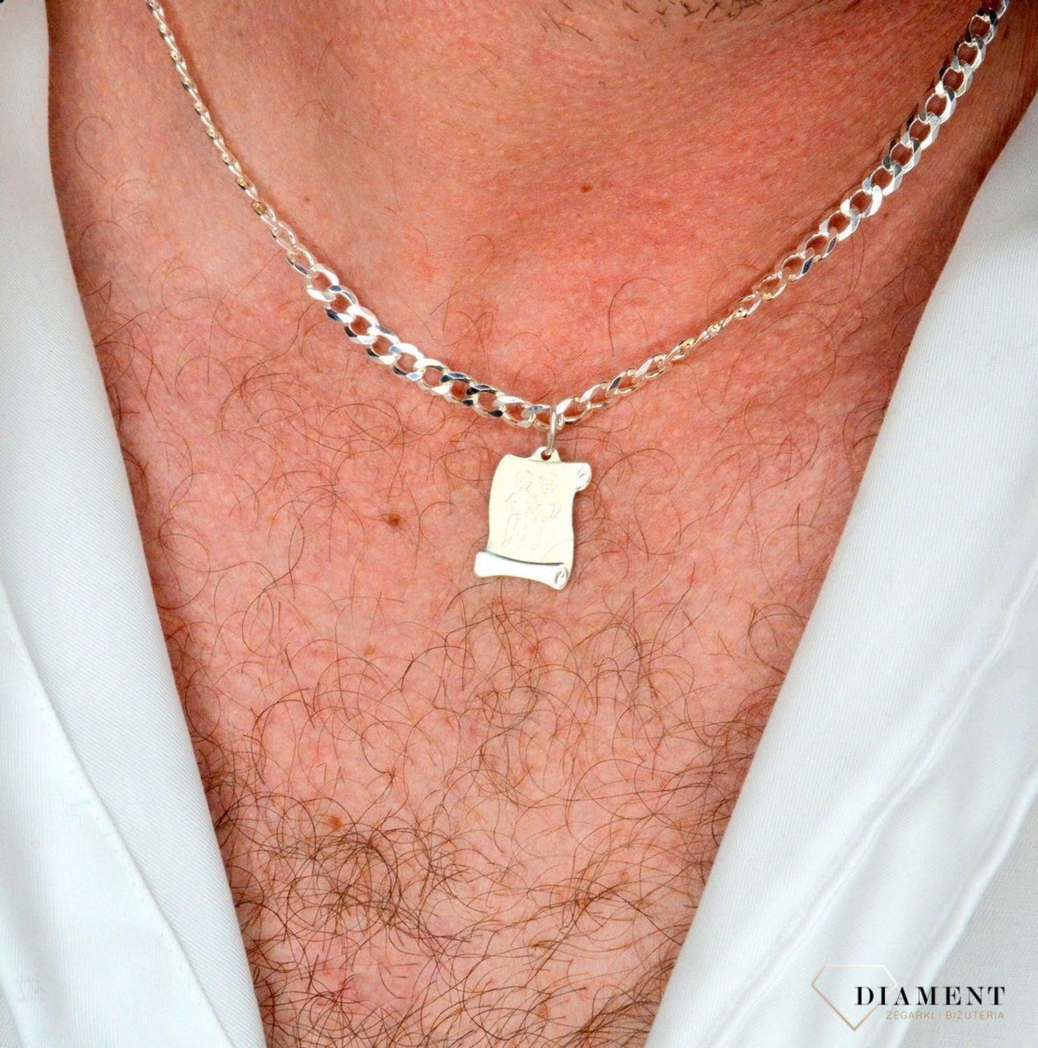 Diament Zawieszka Srebrna Blaszka Znak Zodiaku Bliźnięta (Diazaw6410925) - zdjęcie 3 Diament Zawieszka Srebrna Blaszka Znak Zodiaku Bliźnięta (Diazaw6410925)