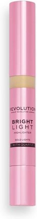 Makeup Revolution Bright Light Kremowy Rozjaśniacz Odcień Gold Lights 3 Ml