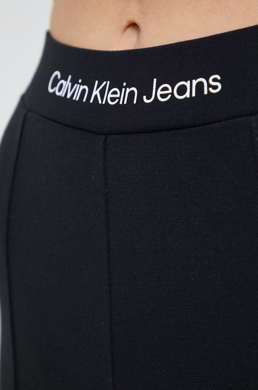 Legginsy Calvin Klein Jeans - Czarne legginsy damskie Calvin Klein