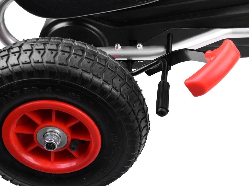 Jokomisiada Gokart Na Pedały Pompowane Koła Sp0152 Red - zdjęcie 2 Jokomisiada Gokart Na Pedały Pompowane Koła Sp0152 Red