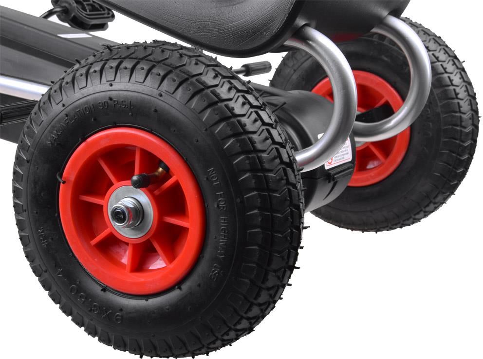 Jokomisiada Gokart Na Pedały Pompowane Koła Sp0152 Red - zdjęcie 3 Jokomisiada Gokart Na Pedały Pompowane Koła Sp0152 Red