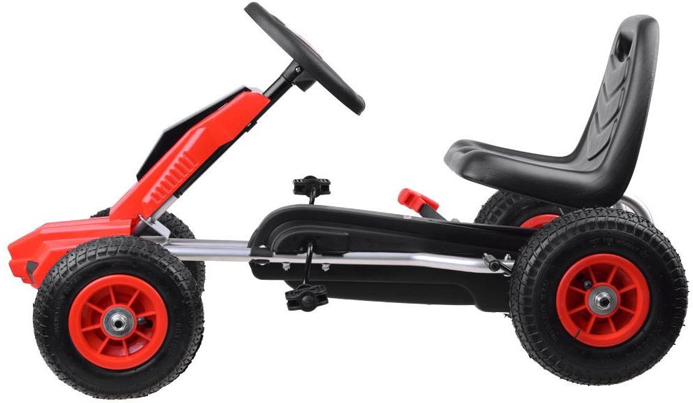 Jokomisiada Gokart Na Pedały Pompowane Koła Sp0152 Red - zdjęcie 5 Jokomisiada Gokart Na Pedały Pompowane Koła Sp0152 Red
