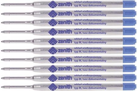 Wkład Do Długopisu Zenith 4 Niebieski Komplet 10x