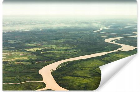 Muralo Fototapeta Rzeka Amazonka Widok Z Góry 3D 450x300