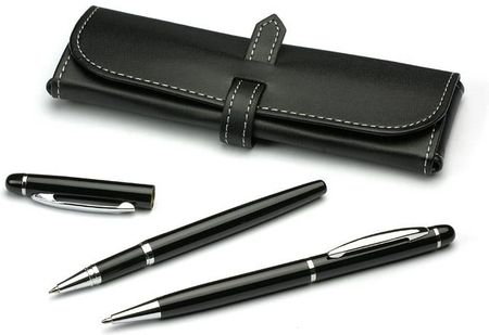 Długopis i Pióro Kulkowe w Etui z Ekoskóry Grawer