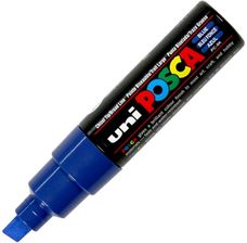 Marker uni POSCA PC-8K z szeroką, ściętą końcówką, niebieski