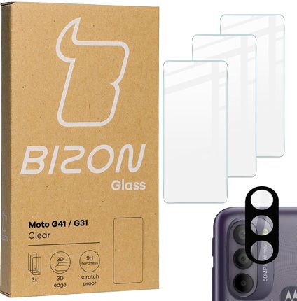 Szkło hartowane + obiektyw Bizon do Moto G31 / G41 (200a427b-e304-4283-953c-a310a4a80f3f)