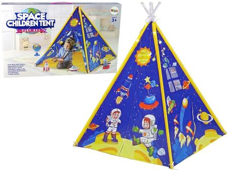 Leantoys Namiot Dla Dzieci Efekty Świetlne Kosmos Rakiety Gwiazdy Niebieski