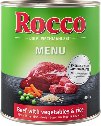 Rocco Menu Wołowina I Jagnięcina Z Warzywami I Ryżem 24X800G
