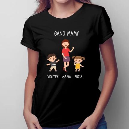 Gang mamy - damska koszulka na prezent - produkt personalizowany