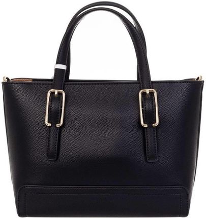 Torebka Tommy Hilfiger Honey czarna duża pasek A4 Ceny i opinie