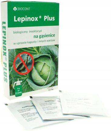 Lepinox Plus 15G Zwalcza Gąsienice Uprawa Kapusty