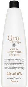 Fanola Oro Therapy 24K Gold Activator Oro Puro Emulsja Aktywująca Do Wszystkich Rodzajów Włosów 6% 20 Vol. 1000 ml