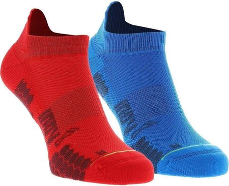 Skarpety inov-8 TrailFly Sock Low. Niebiesko-czerwone. Dwupak