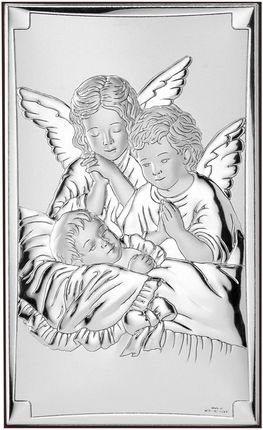 Valenti Srebrny Obrazek Anioł Stróż | Rozmiar: 9x15 cm | SKU: VL81377/3XL