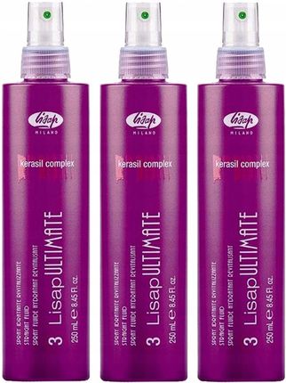 Lisap Ultimate Spray Do Prostowania Włosów 3X250Ml