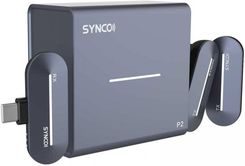 Zdjęcie Synco P2T bezprzewodowy system mikrofonowy USB-C, 2 nadajniki, 1 odbiornik, grey-blue - Warszawa