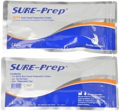 EDTA Sure-Prep op. 3x 6g (+20 tipów) preparat w kremie do opracow. kanałów korzeniowych
