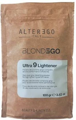 Alter Ego Alterego Blondego Ultra 9 Lightener Niepylący Proszek, Rozjaśniacz Do Włosów Tonów, 100G