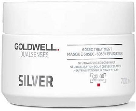 Goldwell Dualsenses Silver 60Sec Treatment Maska Dla Włosów Siwych Lub Chłodnych Blondów 200Ml