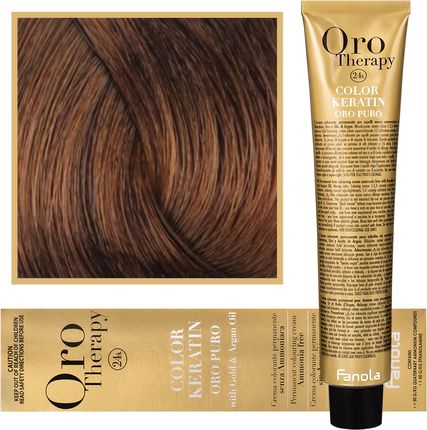 Fanola Oro Therapy - Farba Do Włosów Bez Amoniaku 7,34 Złoty Miedziany Blond