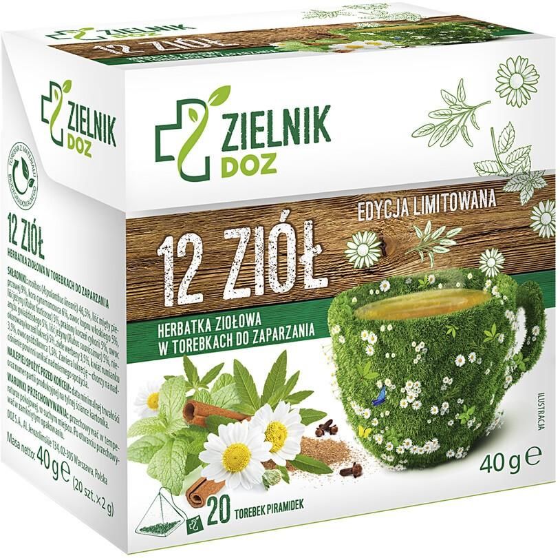 Doz Zielnik 12 Ziół Herbatka Ziołowa 2g X 20szt Opinie I Ceny Na Ceneopl 4416