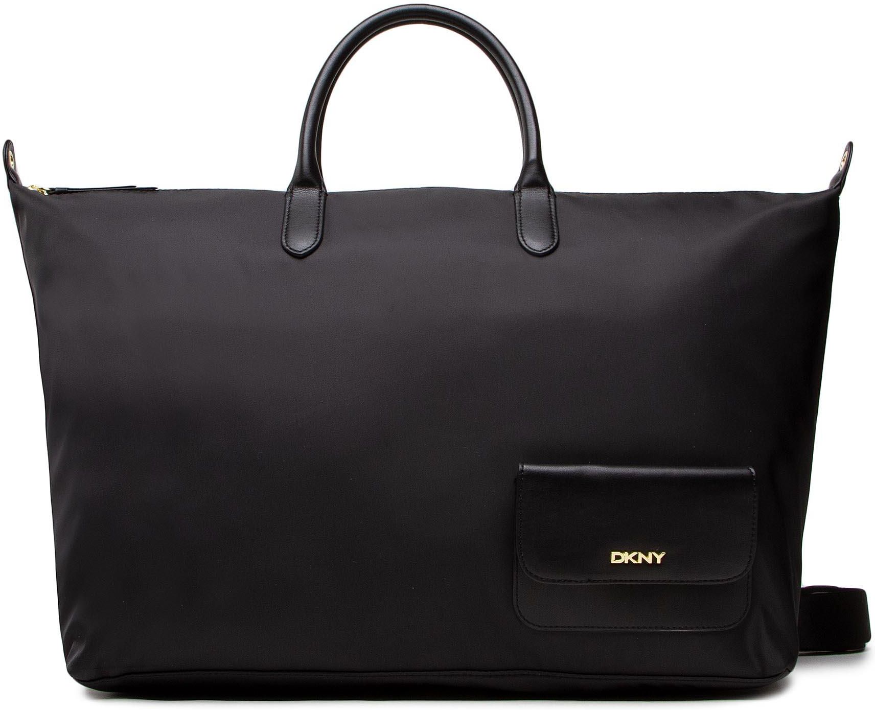 Torba DKNY Livvy Weekender R21XER54 Blk/Gold BGD Ceny i opinie