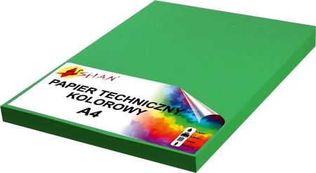 Shan Papier Techniczny A4 220G Zielony Intensywny 50 Arkuszy