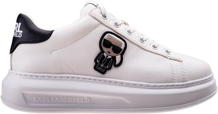 Baskets Karl Lagerfeld Kapri Ikonic Lace - Blanc Cuir, Taille 41, Neuves Avec Emballage