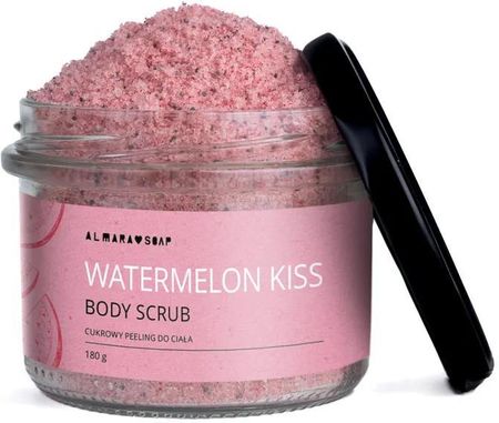 Almara Soap Watermelon Kiss | Body Scrub Peeling Do Ciała O Słodkim Owocowym Zapachu Arbuza 180G